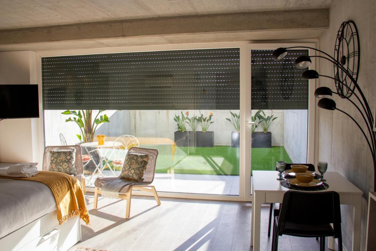 Casa Das Falcoeiras - Estudio Com Terraco Privado Aveiro Exteriör bild